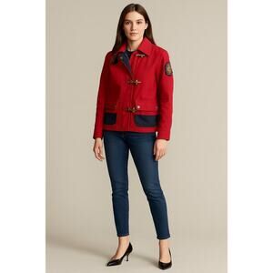 Vintage Lauren Jeans Company Red Lobster Clasp Fireman Style Jacket size Medium